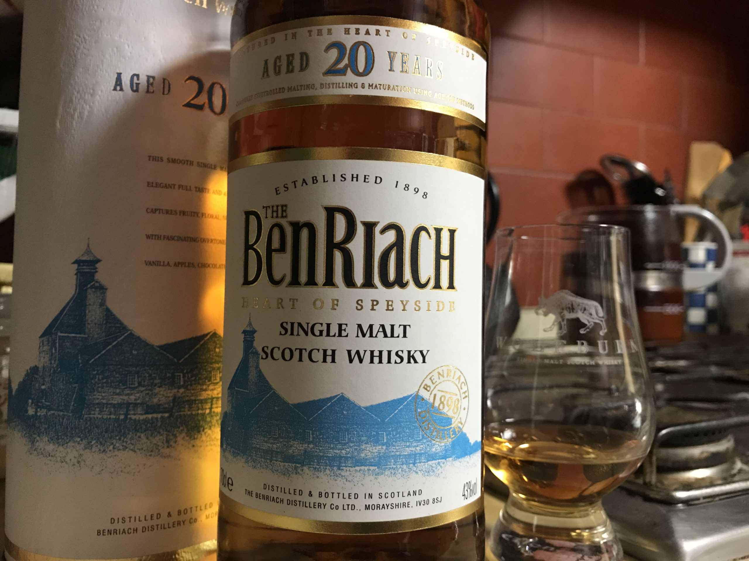 ウイスキー　BenRiach 20年　旧ボトル ベンリアック 20年 旧ボトル 700ml /43% BenRiach