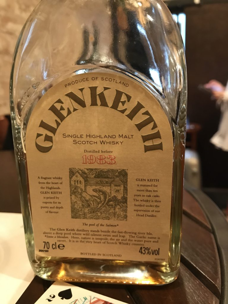 グレンキース（Glen Kieth）Distilled before 1983(-1994) 10y