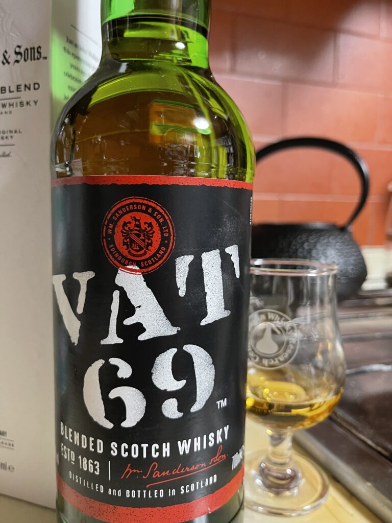 VAT69をテイスティング