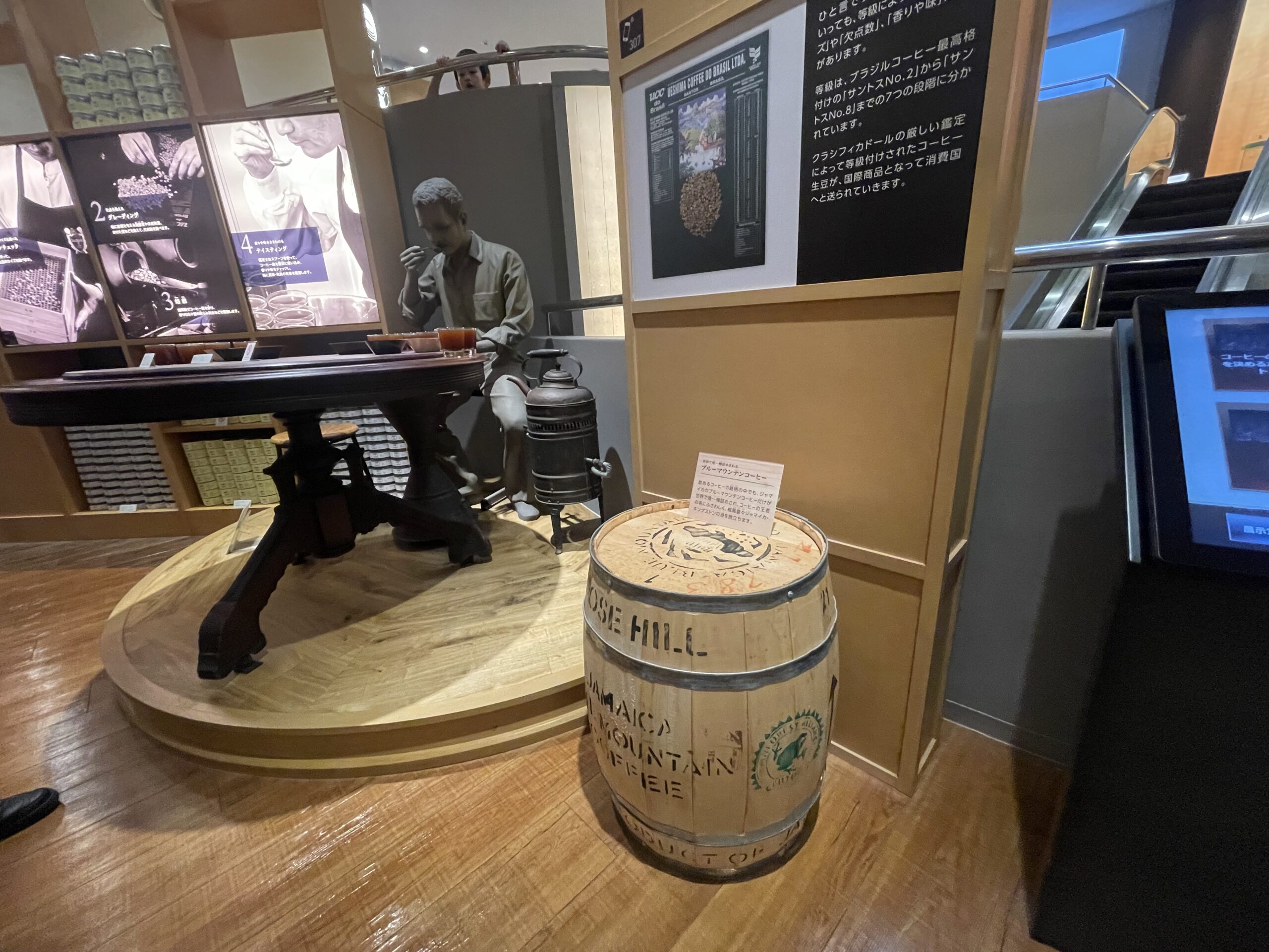 UCCコーヒー博物館の展示室